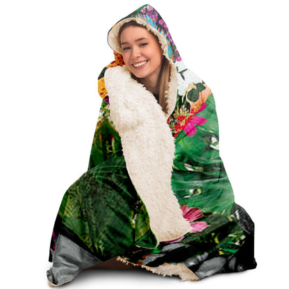 Chelsea Flowers Hooded Blanket