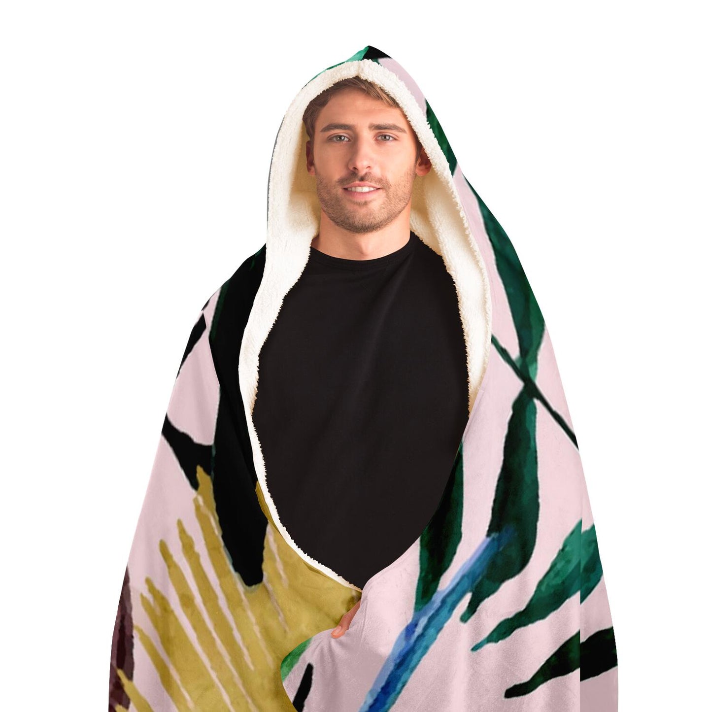 Tropical Garden PosterHooded Blanket