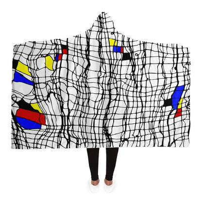 MONDRIAN 3 Hooded Blanket