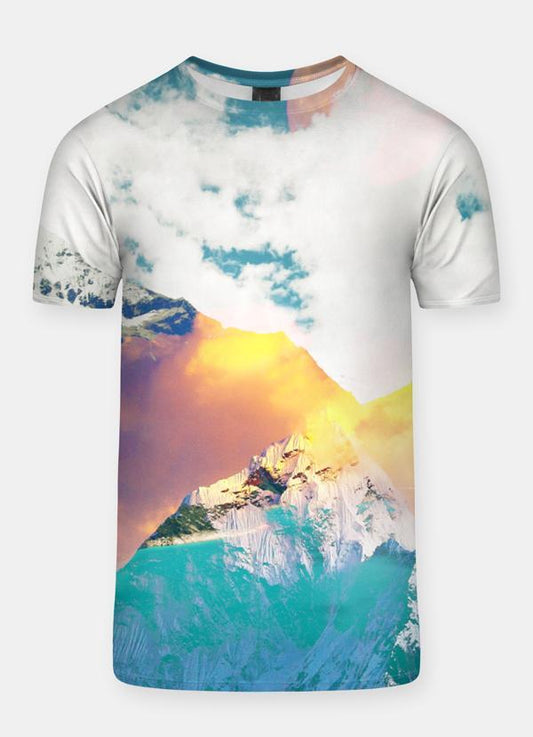 VIRGIN TEEZ Sublimation Men T-Shirt Calm Sky  Sublimation Adult T-Shirt