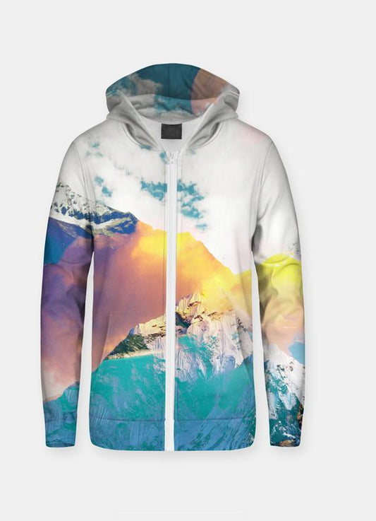 Virgin Teez Sublimation Hoodie Calm Sky  UNISEX ZIP HOODIE