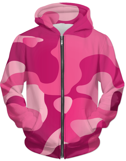 Virgin Teez Sublimation Hoodie Small Camofludge 4 UNISEX ZIP HOODIE