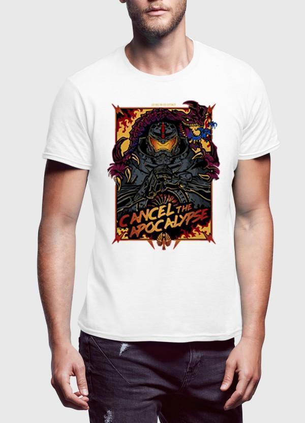 M Nidal Khan T-shirt SMALL / White Cancel the Apocalypse Half Sleeves T-shirt