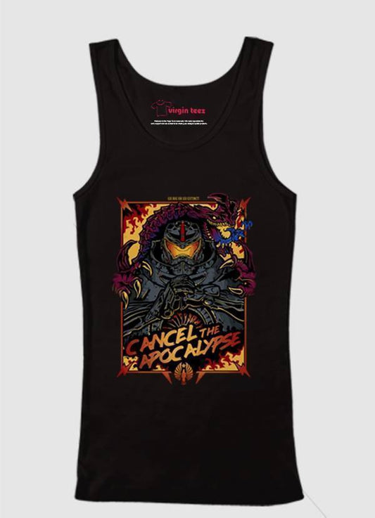 M Nidal Khan Tank Top SMALL / Black Cancel the Apocalypse Tank Top