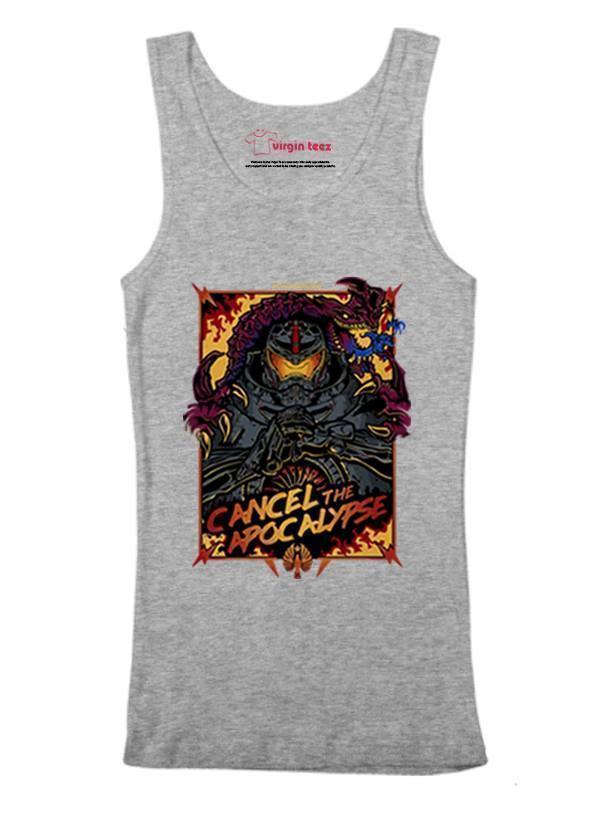 M Nidal Khan Tank Top SMALL / Gray Cancel the Apocalypse Tank Top