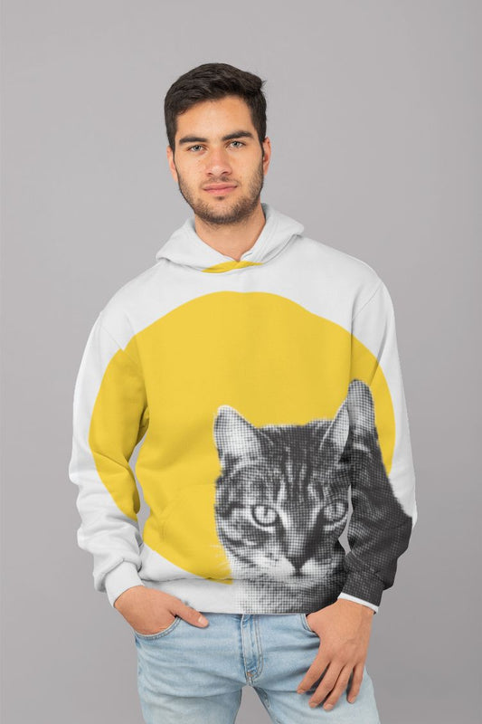 Cat stare kid's sweater UNISEX Sublimation Hoodie