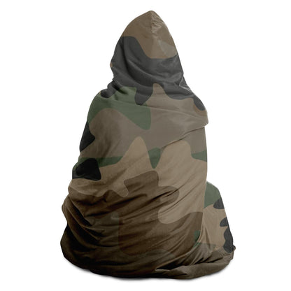 Camouflage Seamless Hooded Blanket