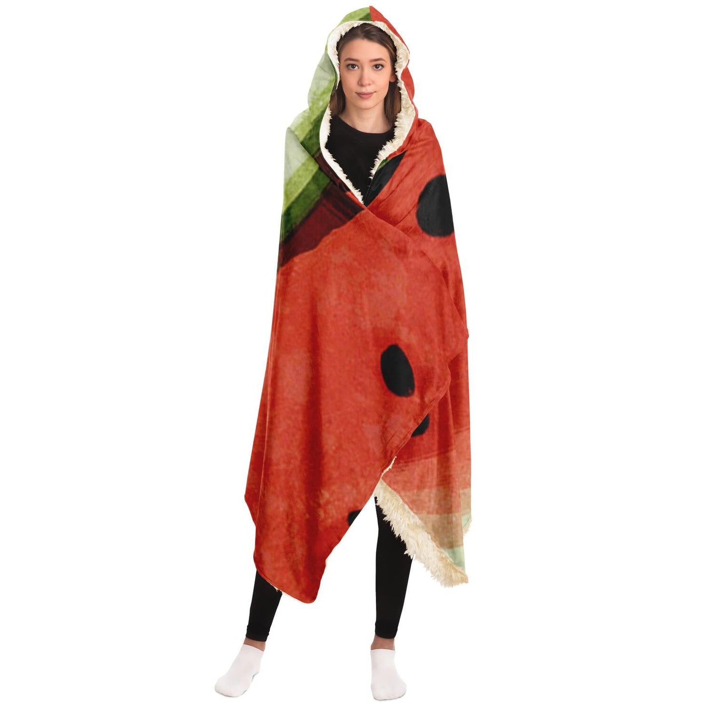 Melons pattern Hooded Blanket