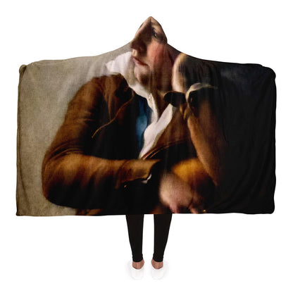 Portrait of Benoît-Agnes Trioson by Anne-Louis Girodet de Roussy-Trioson Women sweater  Hooded Blanket