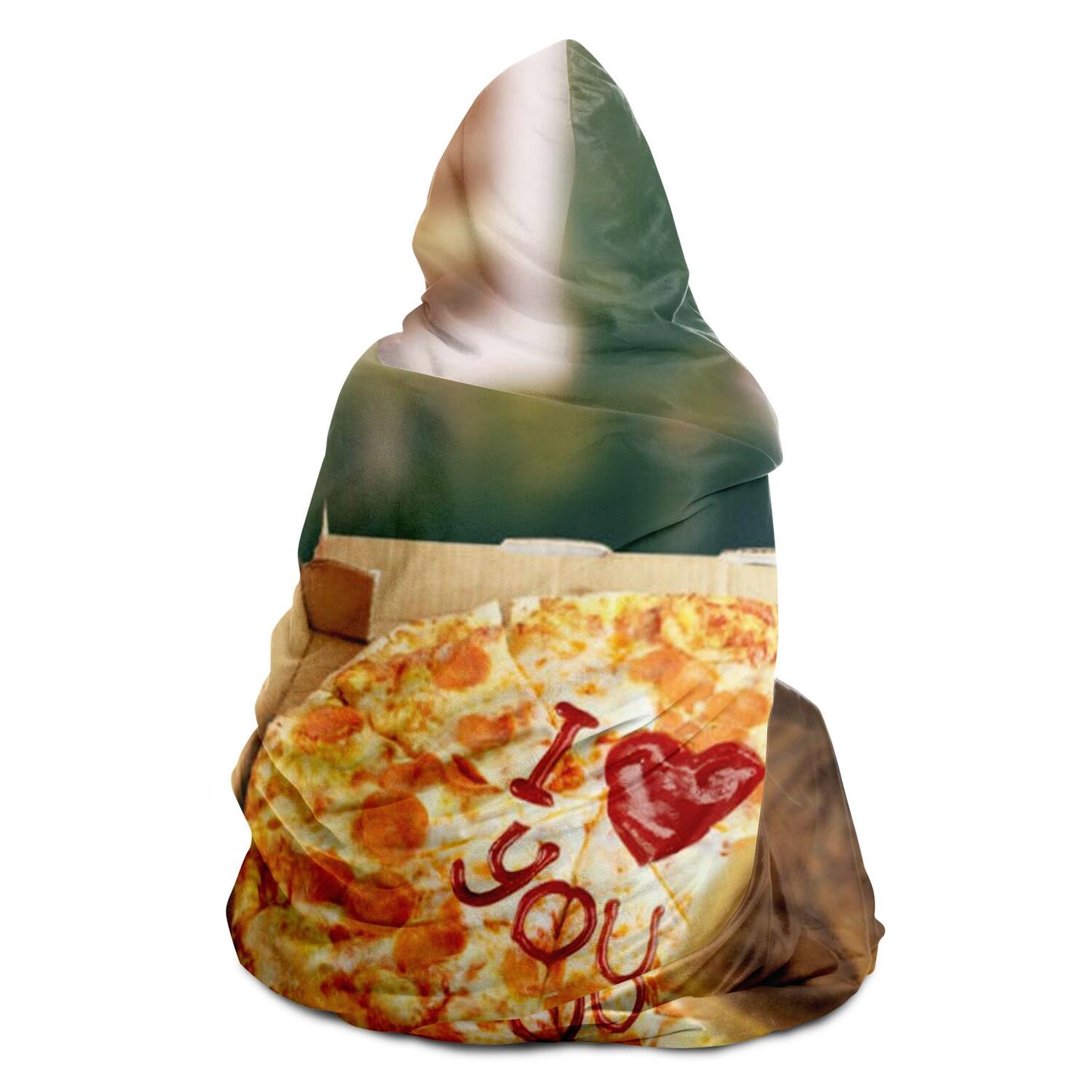 Vang Gogh's Pizza Hooded Blanket