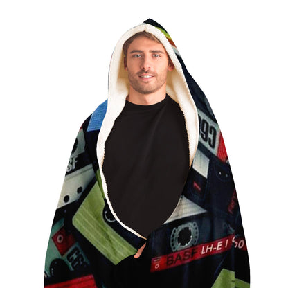 Abstract Pattren Hooded Blanket