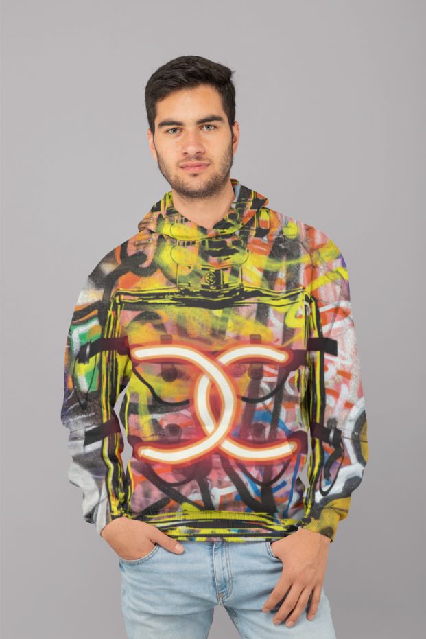 CC neon graffiti UNISEX Sublimation Hoodie