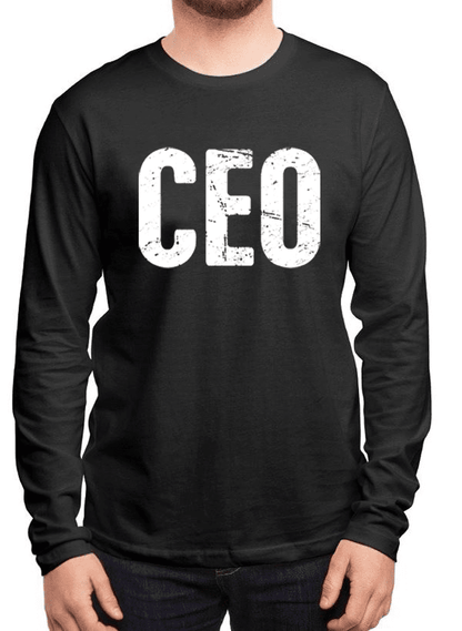 Virgin Teez T-shirt SMALL / Black CEO Full Sleeves T-shirt