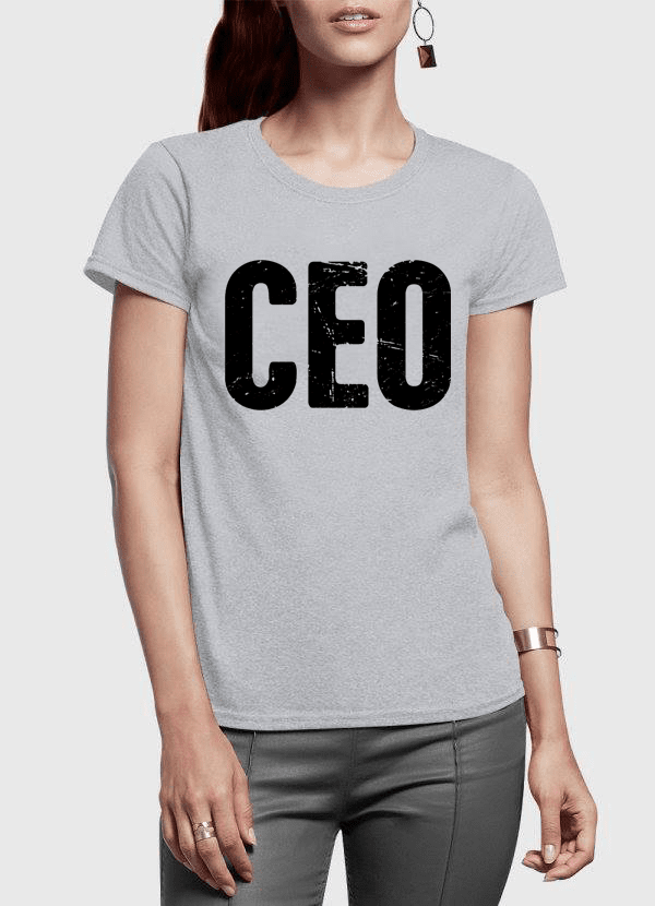 Virgin Teez Women T-Shirt CEO Half Sleeves Women T-shirt