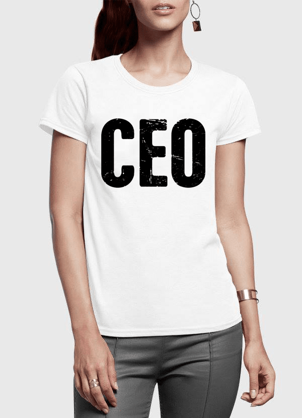 Virgin Teez Women T-Shirt CEO Half Sleeves Women T-shirt