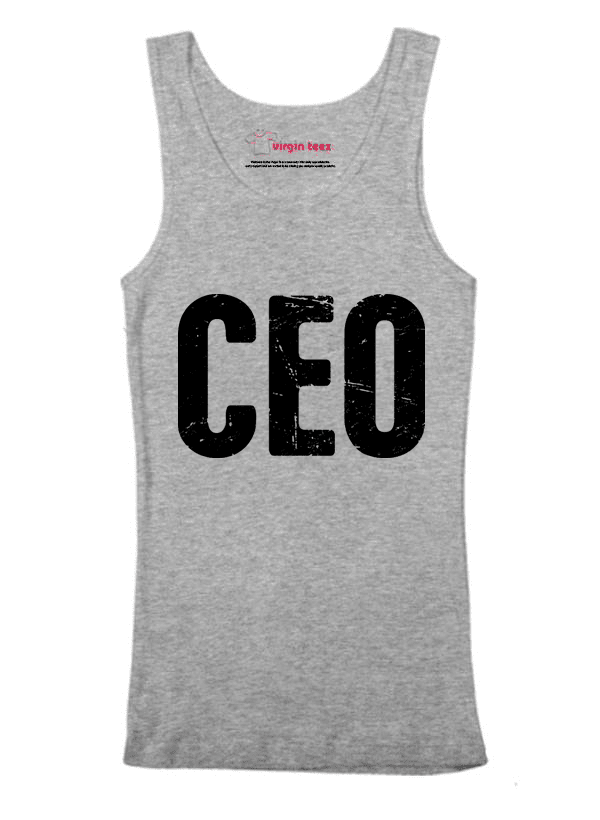 Virgin Teez Tank Top SMALL / Black CEO Tank Top