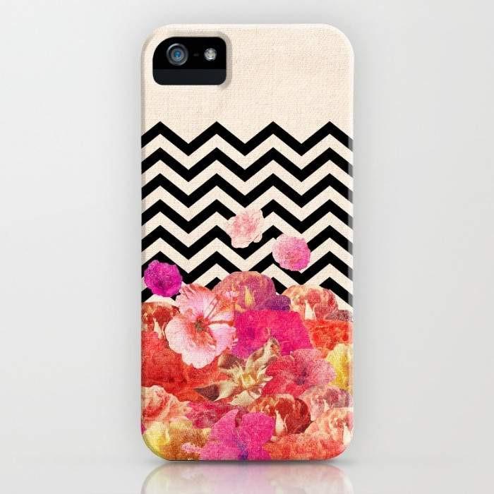 Threadless Mobile Cover iPhone 7 Chevron Flora II Mobile Cover