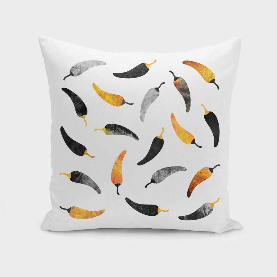 The Pillow pillows 16" x 16" Chili Pepper Pattern   Cushion/Pillow