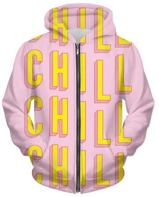 Virgin Teez Sublimation Hoodie Chill UNISEX ZIP HOODIE