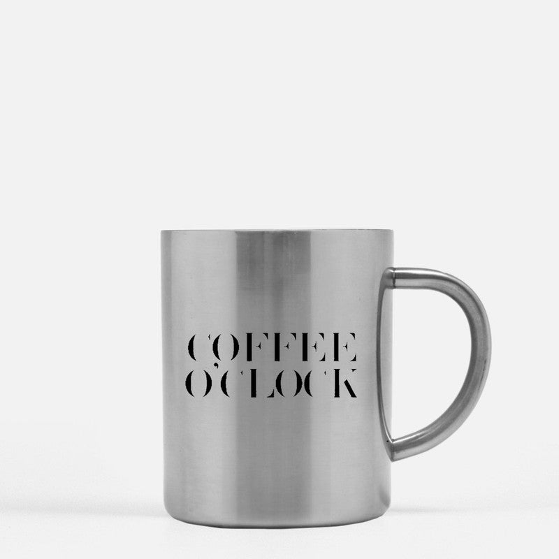 Coffee Oclock Gold & Silver Mug