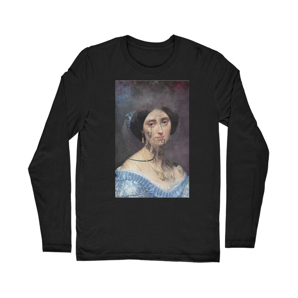 VIRGIN TEEZ Long sleeves T-shirt Black / Unisex / S collage Classic Long Sleeve T-Shirt