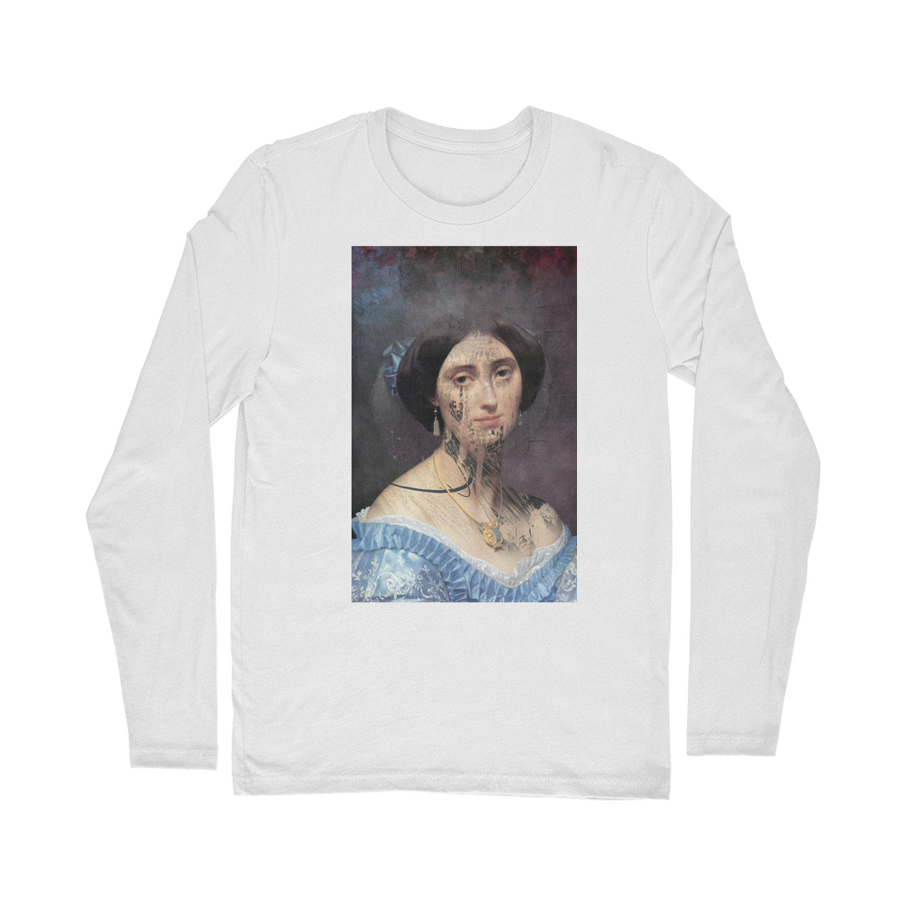 VIRGIN TEEZ Long sleeves T-shirt White / Unisex / S collage Classic Long Sleeve T-Shirt