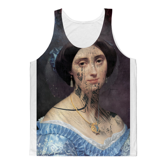 VIRGIN TEEZ Tank Top XS collage Classic Sublimation Adult Tank Top