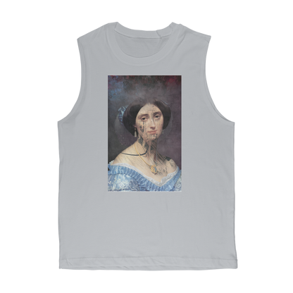 VIRGIN TEEZ Tank Top Light Grey / Unisex / S collage Premium Adult Muscle Top