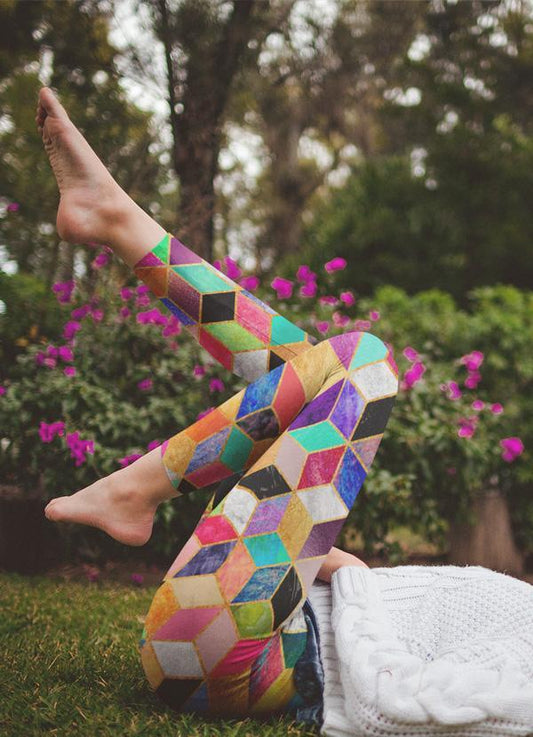 Virgin Teez Leggings Colorful Cubes Legging