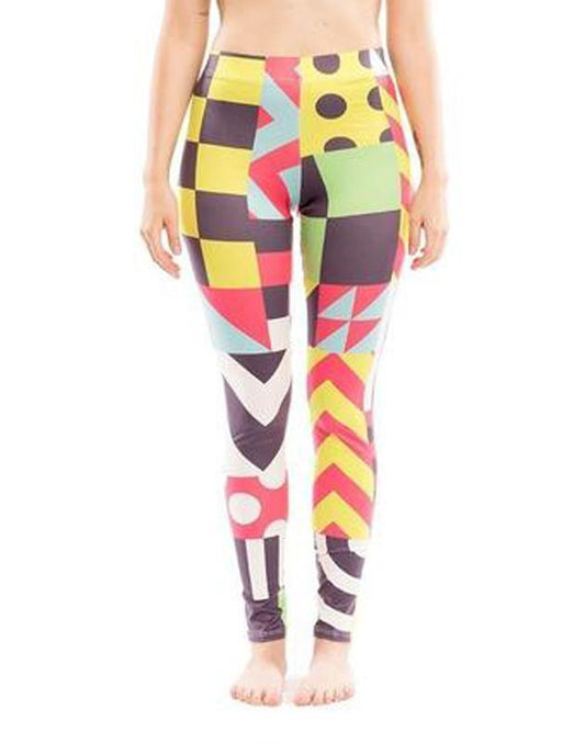 Virgin Teez Leggings Small Colorful Pattern Legging