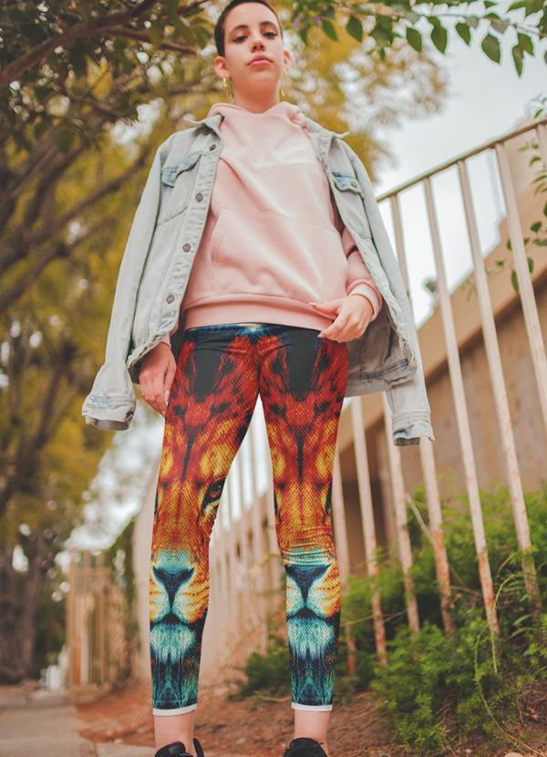 Virgin Teez Leggings Colorful Tiger Legging