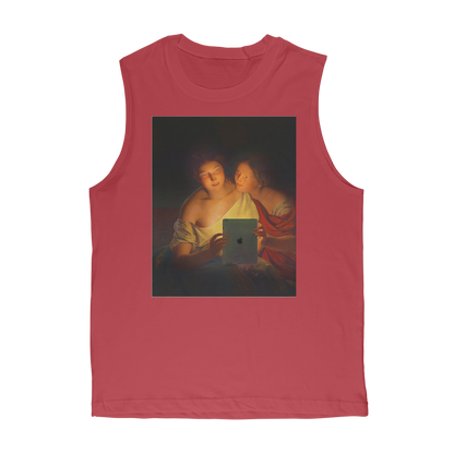 VIRGIN TEEZ Tank Top Red / Unisex / S Connected Classic Adult Muscle Top