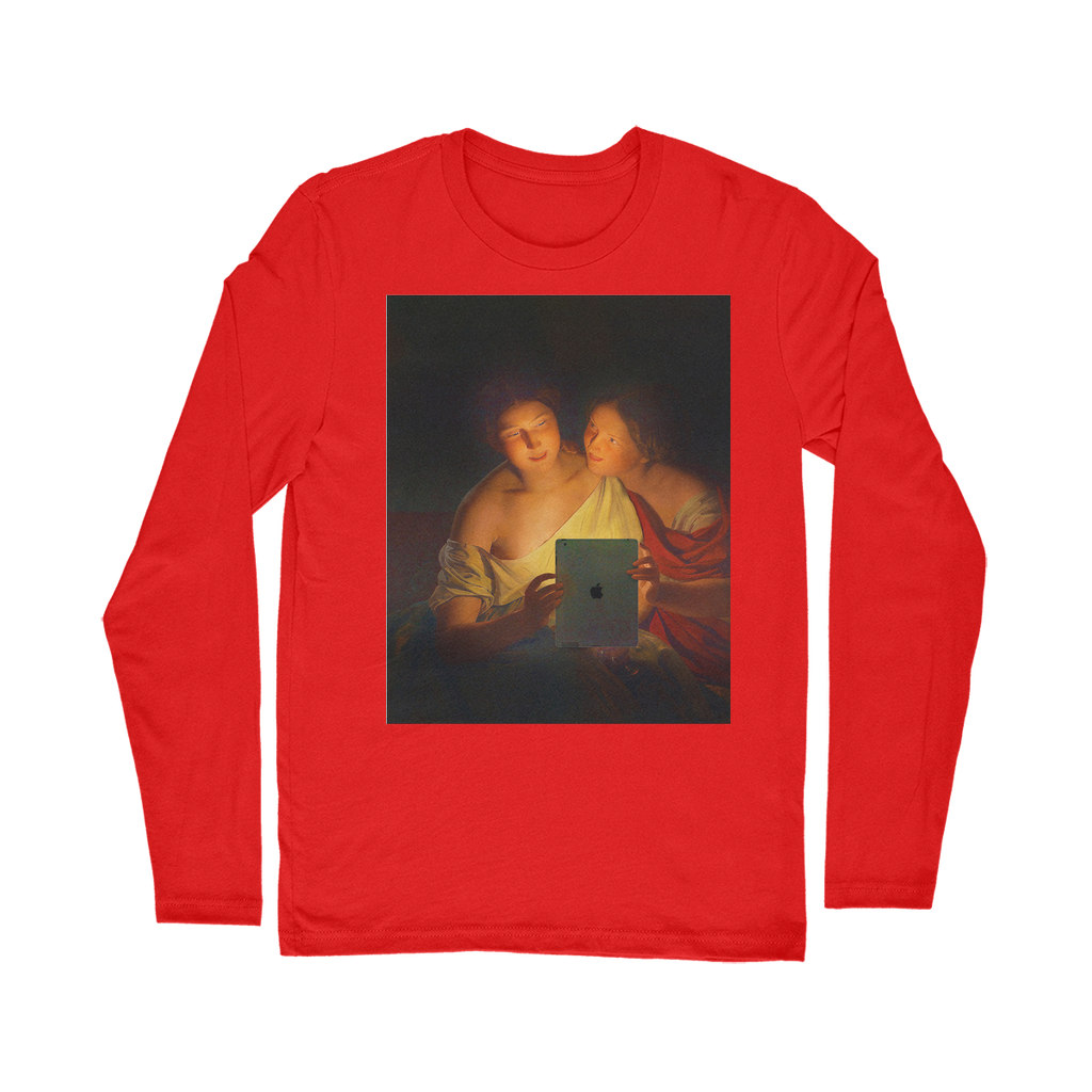 VIRGIN TEEZ Long sleeves T-shirt Red / Unisex / S Connected Classic Long Sleeve T-Shirt