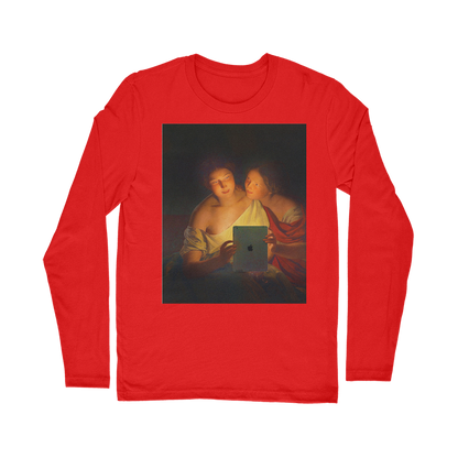 VIRGIN TEEZ Long sleeves T-shirt Red / Unisex / S Connected Classic Long Sleeve T-Shirt