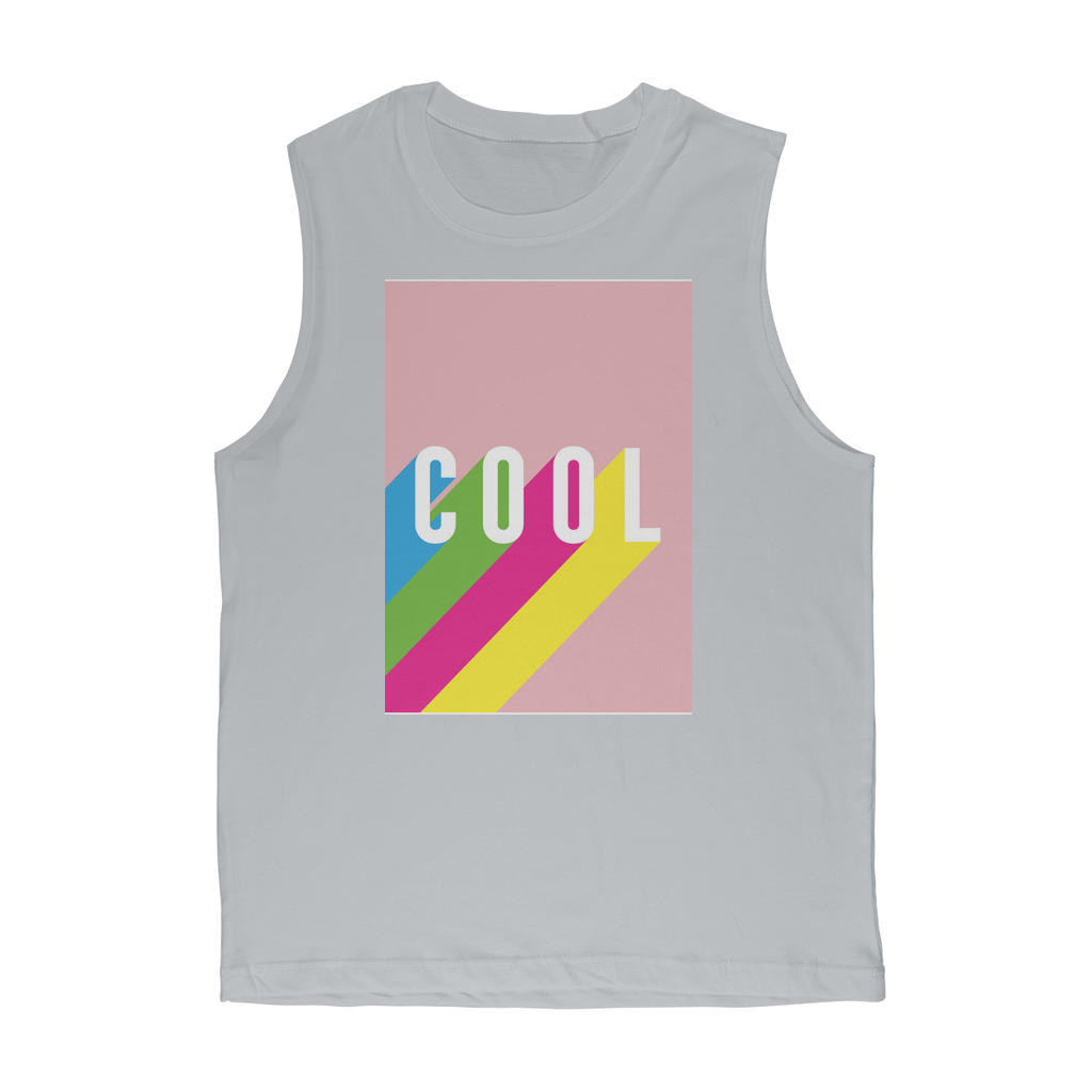 VIRGIN TEEZ Tank Top Light Grey / Unisex / S Cool Premium Adult Muscle Top