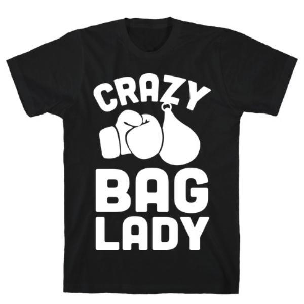 GYM FIT T-SHIRT CRAZY BAG LADY T-SHIRT