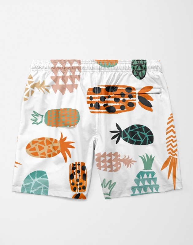 Ayaz Ahmed Shorts SMALL (28"-18") Crazy Pineapples Shorts