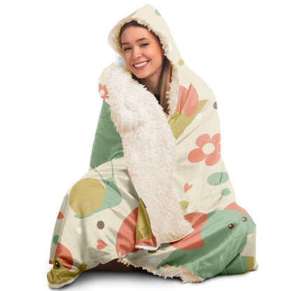 Toy Pattern Hooded Blanket