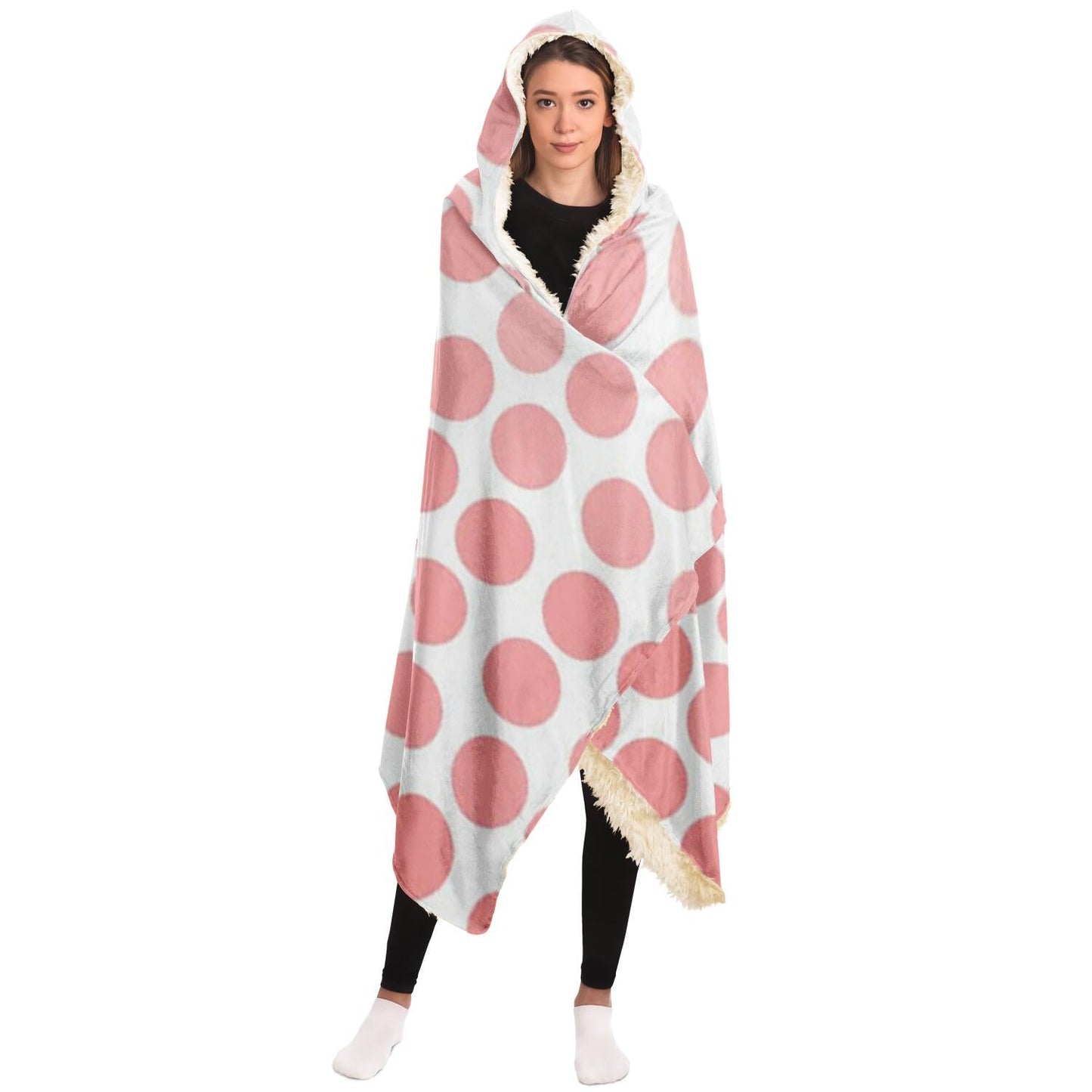 Abstract Pattren Hooded Blanket