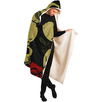 Abstract Pattren Hooded Blanket