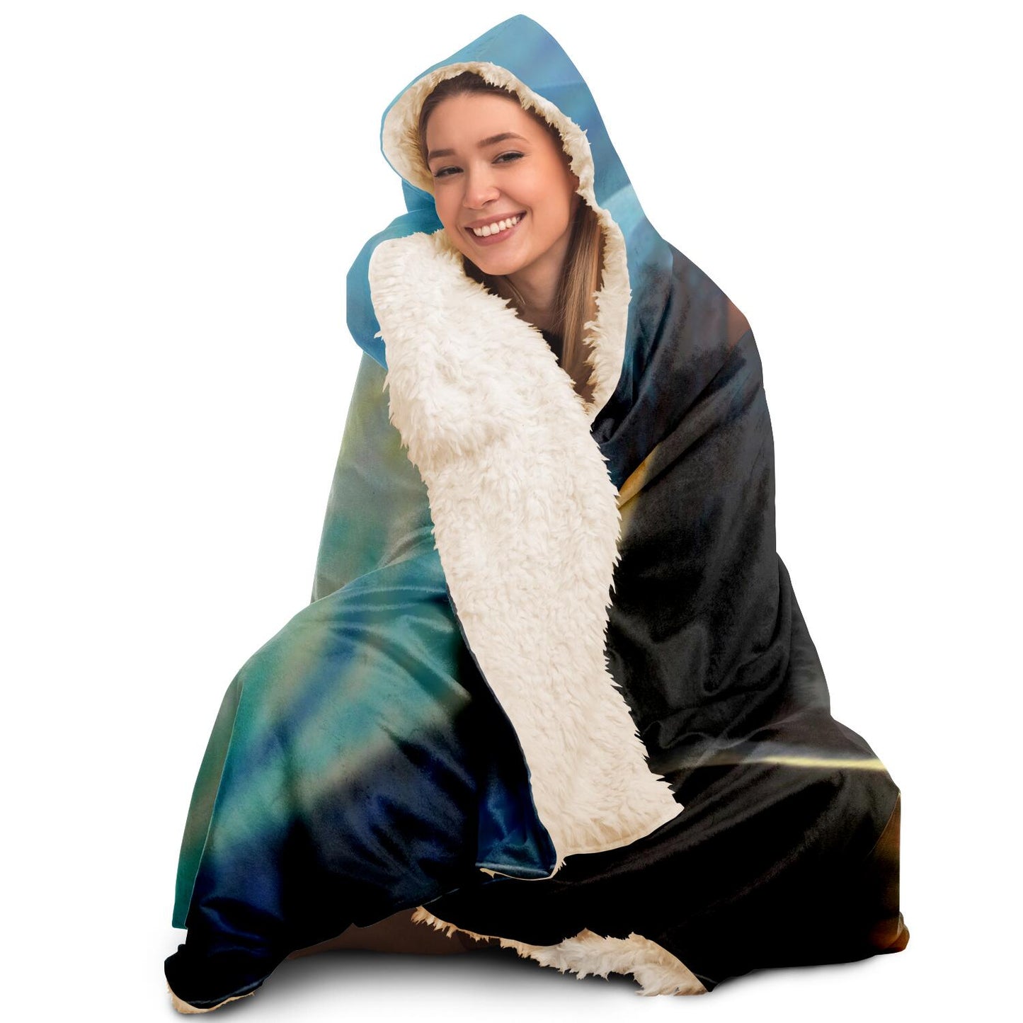 Magic of Starry Night Hooded Blanket