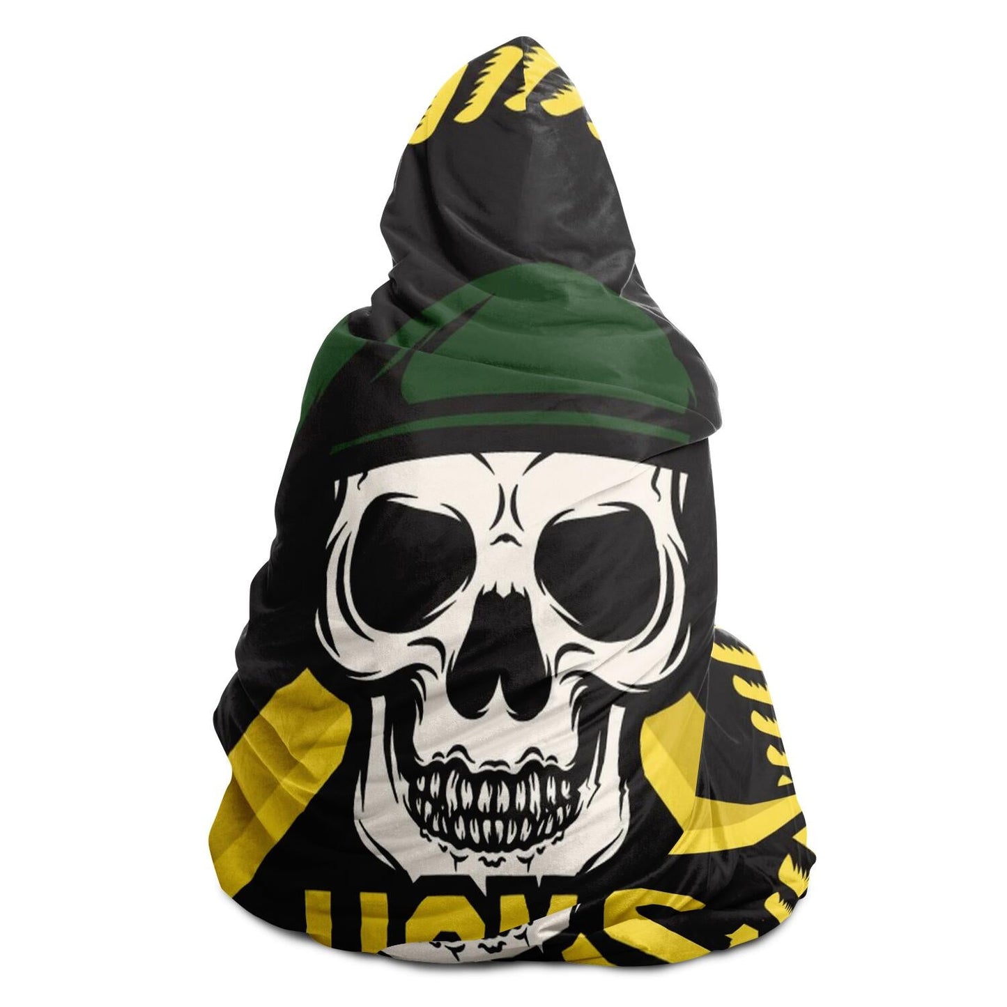 USMC Skull Mascots Vector Hooded Blanket