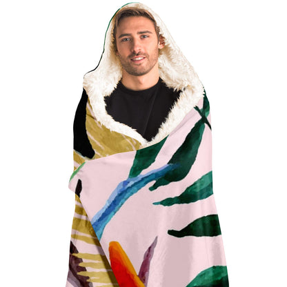 Tropical Garden PosterHooded Blanket