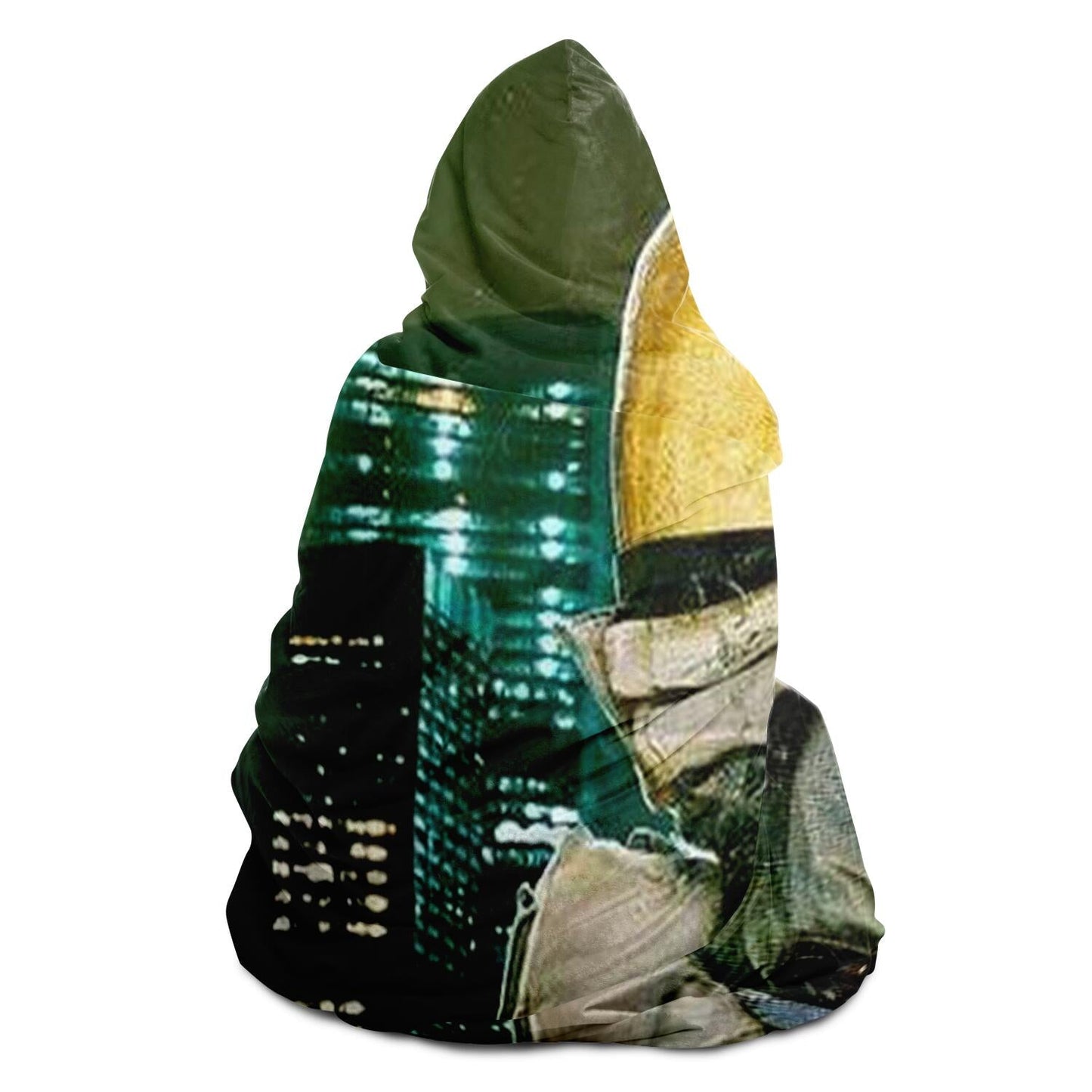 Moon and The City Hooded Blanket