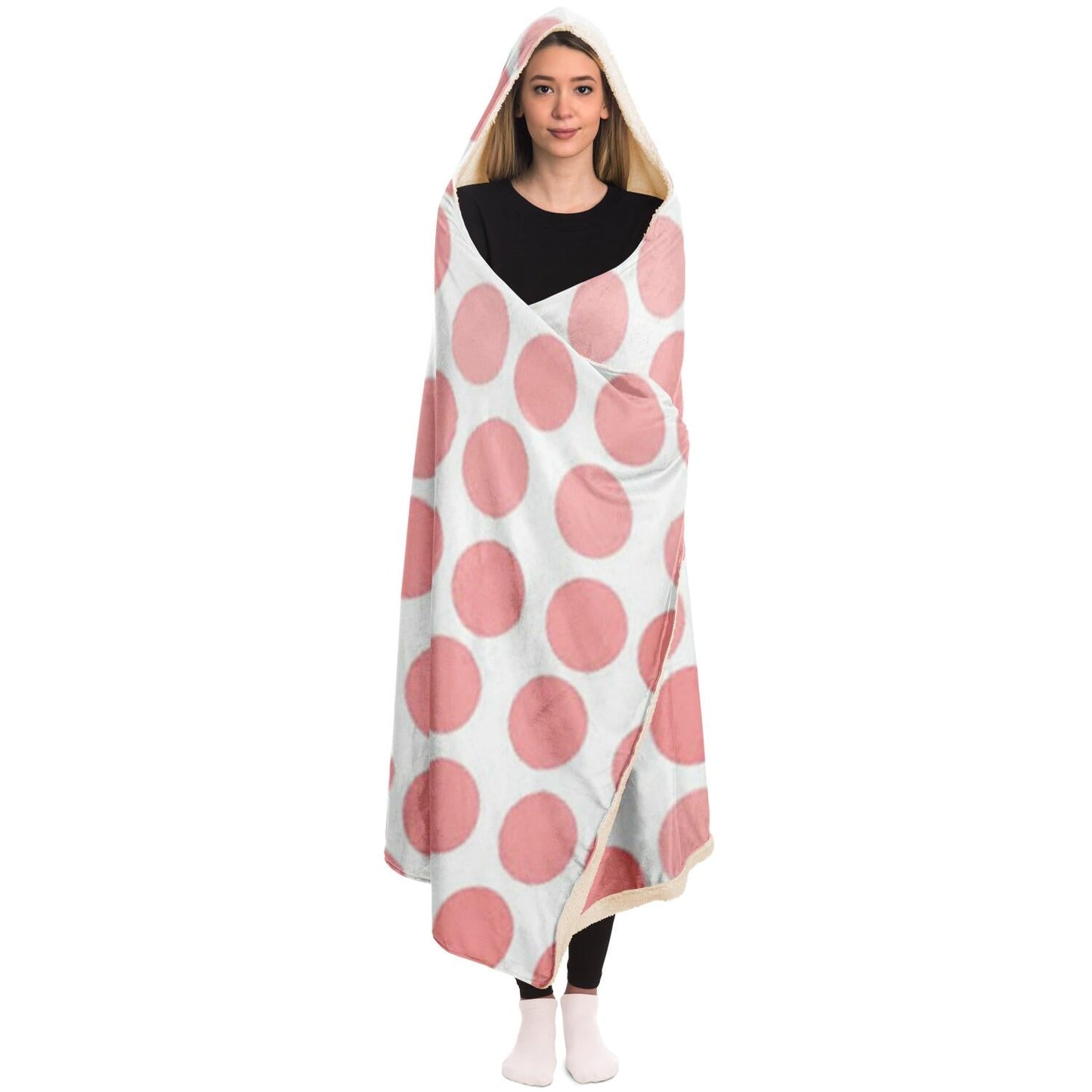 Abstract Pattren Hooded Blanket