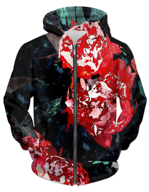 Virgin Teez Sublimation Hoodie Dark Forest UNISEX ZIP HOODIE