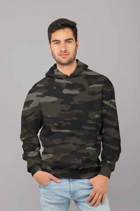 Dark camoflage pattern plakat UNISEX Sublimation Hoodie