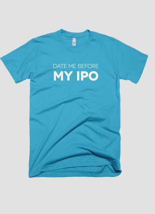 HAREF ART T-SHIRT Small DATE ME BEFORE IPO Printed T-shirt