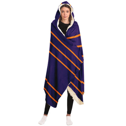 Simple Lines Pattern po Poster Hooded Blanket