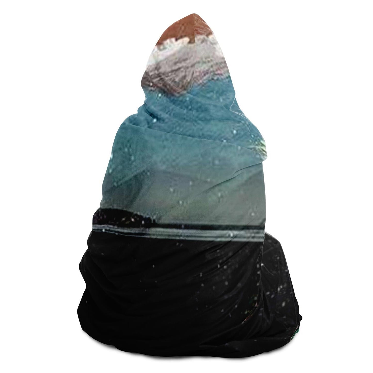 Landscape Collage Hooded Blanket